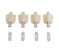 4X Push to Open Magnetic Touch Latches for Cupboard Doors | Press the door gently to release the latch, so handle-free cupboards and drawers open with a simple touch.