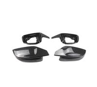 4x Rearview Side Wing Mirror Cover Cap Carbon Fiber Pattern Black Compatible For BMW 3 5 7 8 Series G20 G21 G28 G30 G38 G11 G12 G15 G16(Carbon Fiber Look)