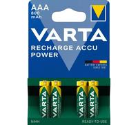 Varta AAA Rechargeable Accu Battery NiMH 800 mAh (4 Pack) 56703101404