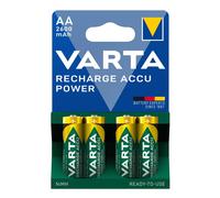 4x Varta Rechargeable AA Batteries 2600MAH Accu Power HR6 NiMH Pre-charged
