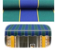 4x Replacement Green Awning Fabric Polyester Canopy Cover for Outdoor Patio & Terrace Retractable Aw Waterproof Canopy Replacement Material