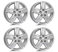 4x Rial rims alloy rims Transporter 6.0Jx15 ET68 5x118 polar-silber compatible with FIAT Ducato