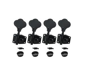 4x Right Handed Machine Head Tuners Tuning Pegs for Bass Guitar Black