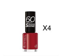 Rimmel London 60 Seconds Super Shine Nail Polish, 320 Rapid Ruby