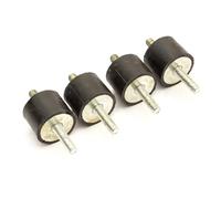 4x Rubber Engine Mounts Long Thread M8 8mm Anti Vibration Mount Small Generator Wacker Plate Water Pump Pressure Washer Engine