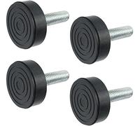 4x Rubber Thread castor Leveling Foot To Fit Universal Washing Machine