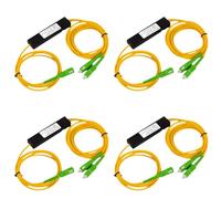 4X SC/ 1/2 Fiber Optical Splitter Fiber Optic Pigtail Splitter Dual Window Coupler for Fibre Communication System