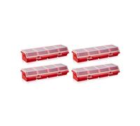 4X Screw Parts Box Storage Case Recycled Material 400.0g Red
