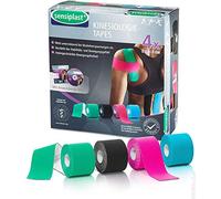 4X Sensiplast Kinesiology tape (new, sealed) with application DVD 4 rolls 5mx5cm