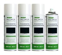 4X Set KOKA Cleaning Foam Spray Can Cleaner TV OLED LCD LED TFT Television