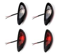 4x Side vertical marker red white LED lights 12V 24V for Trucks Trailer Chassis Caravan Camper Van Bus