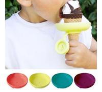 4X Silicone Drip Holders, Catches Drips Before They Drop, Holder Protectors for Kids Summer, Reusable Silica Popcical Holders, Ice Lolly Holder Drip Catcher,Toddler Ice Cream H Older