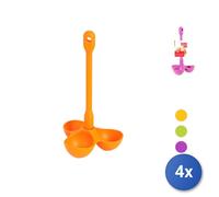 4X Silicone Egg Cooker Color 3 Slots Home