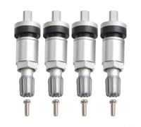 4x Silver Metal TPMS Sensor Valve Stem Compatible with for toyota Corolla for c-hr Land Cruiser