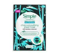 4x Simple Daily Detox Purifying Charcoal Mask 21Ml