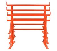 4X Size.2 Adjustable Steel Trestle Stands 0.77m-1.20m, Heavy Duty Folding Sawhorse Workbench Support Frame for Woodworking Construction Garage