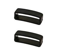4X Size 22mm Black Rubber Replacement Keeper Watch Band/Strap Loop for Men Women