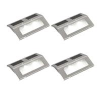 4x Solar Stair Lamp Outdoor Patio Pathway Porch Lighting Fixture Sconce vidaXL
