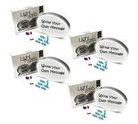 4x Speech Bubble LED Light Up Box Write Your Own Message Display Sign Party Wedding