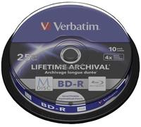 4x Speed MDISC BD-R Blank Blu-ray Discs - 10 Pack Spindle - VERBATIM