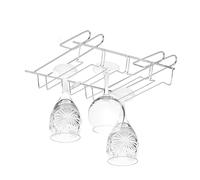 4x Stemware Rack Bar Glass Holder Hanging Storage Cupboard Insert Pub Home