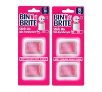 4x Stick On Bin Freshener Smelling Fresh Dustbins Swing Pedal Air Fragrance Berry Blast - Bundled By Smart Cutie