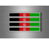 4x Sticker Decal Car Bike Automotive Armband Afghanistan Flag Stripes