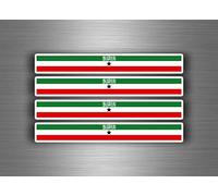 4x Sticker Decal Car Bike Automotive Somaliland Flag Stripes
