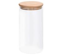 4x Storage Glass Jars with Bamboo Lid Preserving Bottles 800/1200 ml vidaXL
