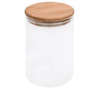 4x Storage Glass Jars with Bamboo Lid Preserving Bottles 800/1200 ml vidaXL