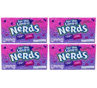 4x Strawberry & Grape Nerds Theatre Box 141g American Candy Sweets Bulk Pack