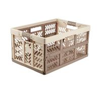4x Sturdy Professional Folding Boxes with Soft-Touch Handles, 54 x 37 x 28 cm, …