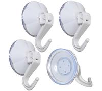 4X Suction Cup Hook 50mm Large White Strong