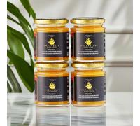4x Sunflower Honey 250g Italian Caravella Fine Food | Low Glycemic Index Antioxidant Digestive Health | Aromatic Creamy Mild sweet | Natural Energy boosing |Spread on Toast Porrige Sweeten Drinks