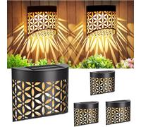 4X Super Bright Solar Powered Door Fence Wall Lights Led Outdoor Garden Lamp