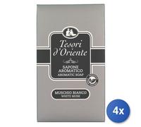 4X Tesori D'Oriente Soap 125 Grams White Musk Made In Italy