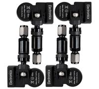 4x Tire Pressure Sensors TPMS Sensors Metal Valve Black for GreatWall ORA Cat 20