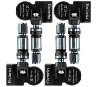 4x Tire Pressure Sensors TPMS Sensors Metal Valve Gunmetal for Audi E-tron GT 20