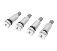 4x TPMS Valve Replacement for BMW X1 X2 X3 Tyre Pressure Sensor Valve Pin Repair Kit Stainless Steel Silver Direct Mounting Front Rear Left Right