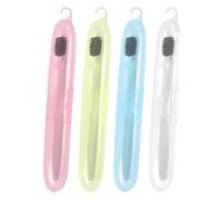 4X Travel Toothbrush Holder Case - Toothbrush Travel Case, Portable Hygiene Organizing Accessories for Bathroom Business Trip Outdoor Vacation