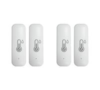 4X Tuya Zigbee Temperature Humidity Sensor Outdoor IP65 Waterproof APP Remote Monitoring and Alerts Home