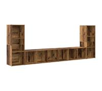 4x TV Cabinet TV Stand Plasma Cabinet Lowboard Chipboard Multi Colours vidaXL