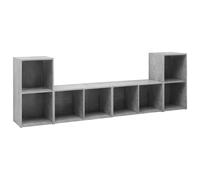 4x TV Cabinet TV Stand Plasma Cabinet Lowboard Chipboard Multi Colours vidaXL