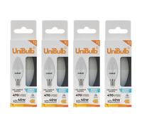 4X Unibulb Led Candle E14 (Ses) 470Lm 4.2W 6500K (Daylight) Light Bulb - Pack Of 1