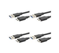 4X USB 3.0 Type A to USB3.0 Micro-B Male Data Cable Adapter Cord for External Hard Drive Disk HDD Super Speed Cable