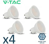 4x V-TAC Pro LED GU10 Spotlight Samsung Chip Cool White 6500K VT-271 21880