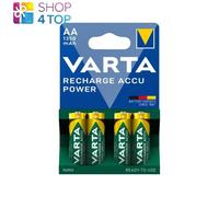 4x Varta AA Rechargeable Batteries 1350mAh NiMH 1.2V Recharge Accu Power