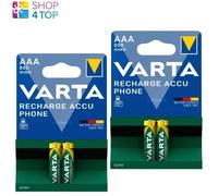 Varta 58398101402 NiMH AAA 1.2V 800mAh Phonepower Rechargeable Bat...