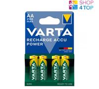 4x VARTA Rechargeable Accu Power AA HR6 2100mAh NiMH High Capacity