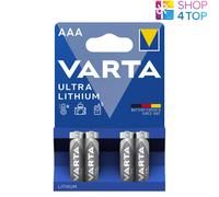 4x Varta Ultra Lithium AAA Batteries L92 1.5V FR10G445 Long Life
